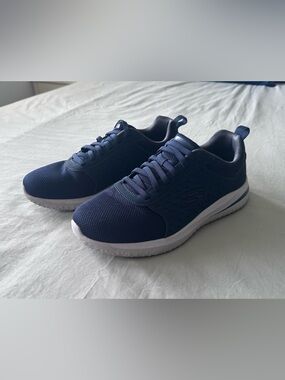 Skechers Navy and White Casual Athletic Shoes